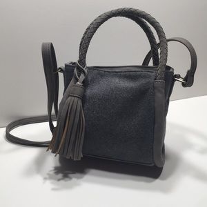 NWOT gray vegan  handbag